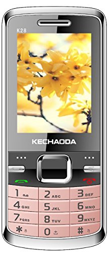 KECHAODA K28 Basic Feature Mobile Phone with DUAL SIM, 2.4 inch Display (BlackPink)