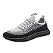Produktbild TWISFER Freizeitschuhe Herren Flyknit Sneaker Sportschuhe Mesh Tuch Atmungsaktiv Laufschuhe Ultra-Light Sport Sommerschuhe Schnürer Dämpfung Fitnessschuhe Shoes