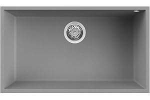 ELLECI LGQ13048BSO | Lavello da incasso GRANITEK QUADRA 130 BSO | Colore : Cemento