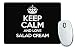 Produktbild Schwarz Keep Calm und Love Salat creme Mauspad Farbe 2922
