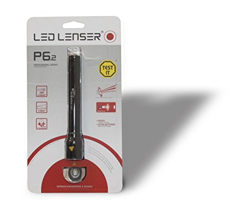 LEDLENSER P6.2 Professional LED-Taschenlampe (schwarz) – Test it Pack, 9406tp - 6