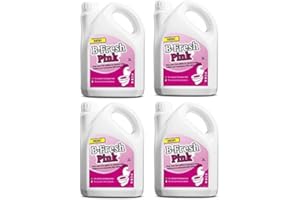 CASELLATO 4 PEZZI - LIQUIDO FLUIDO B-FRESH PINK DA 2 LITRI - ELIMINA CATTIVI ODORI - IDEALE PER WC PORTATILI E CAMPER