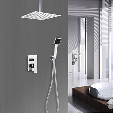 Preisvergleich Produktbild Duscharmaturen - Landhaus Stil Chrom Duschsystem Keramisches Ventil