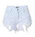 Produktbild iRachel Damen Short Hotpants Demin Short kurze Hose Ripped Destroyed Loch Hose