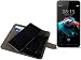 Produktbild TOP SET für Homtom HT16 Schutz Hülle Case Walletcase schwarz + Headset Handytasche mit Kreditkartenfächern und Standfunktion Bookstyle Klapphülle Etui Handy Case Schutzhülle für Homtom HT16 - K-S-Trade(TM)