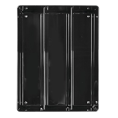 InterDesign 56337EU Linus Besteckkasten Schubladeneinsatz für Besteck, Pfannenwender, Kleinkram – 35,1 x 26,7 x 7,6 cm, schwarz, Plastik, Black - 5
