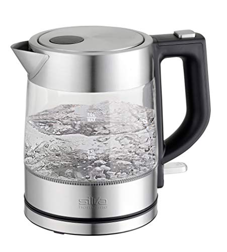 Silva-Homeline KL-G 2001 - Bollitore in vetro e acciaio INOX, 1 litro, 2200
