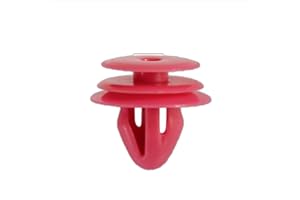 Tuqiang 10 pz Rivetti in plastica per auto Clip per rivetto Fissaggio del rivestimento dell'ala Rivetto di fissaggio della carrozzeria Fissaggio universale Rosa