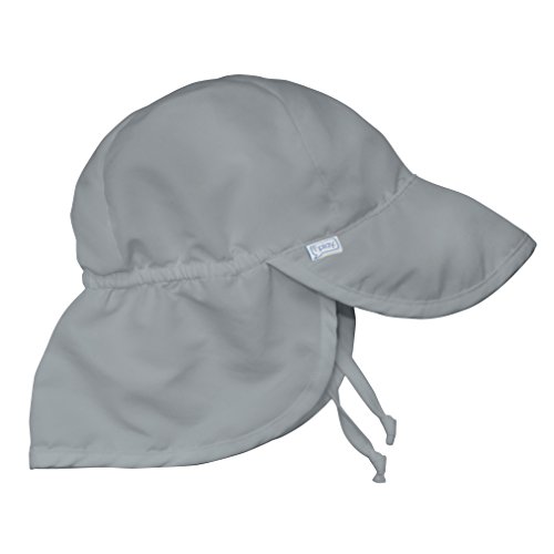 i play Solid Flap Sun Protection Hat for Unisex (2-4 Years, Toddler, Grey)