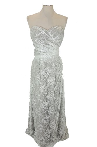 Tiffanys Serenade Ingrid Silver Lace Overlay Floor Length Dress |  Desertcart Bahamas