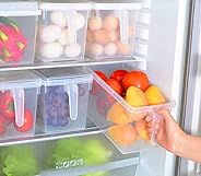 JD Brand Refrigerator Food Storage Organizer Container Square Handle Boxes
