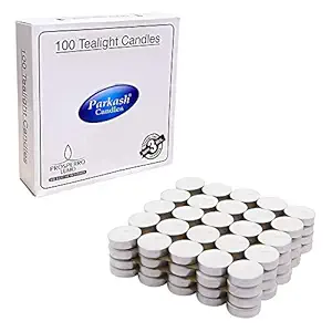 PROSPERRO LUMO Parrafin Wax Candles Tea Light, Set of 100, Unscented