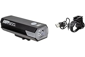 CATEYE Cat Eye Ampp 800 Front, Luz Para Bicicleta Unisex Adulto, Negro, Talla Única