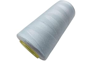 Chenkou Craft 1 rollo de hilo de coser de poliéster de 3000 yardas para coser acolchado (azul claro)