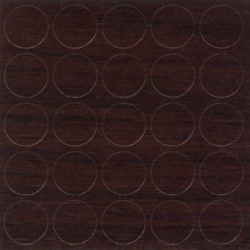 Folmag 1 Sheet (25 caps) Self Adhesive Decorative Screw Cover Caps 14mm (Dark Walnut)