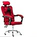 Produktbild sz5cgjmy Executive Bürostuhl Sport Racing Stuhl Liegend Gaming Hohe Rückenlehne Relax Drehstuhl Computer Fußstütze Sitz Rot