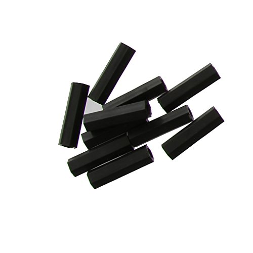 M3 Nylon Schraubenmutter Scheibe Sortiment Satz Sechskantschrauben Pattsituation Box – Schwarz, 120pcs - 6