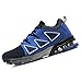 Produktbild XQSWEU Sportschuhe Herren Schwarz Grösse Atmungsaktiv Gym Turnschuhe Freizeit Schnürer Sneaker Retwin Laufschuhe 36-45 Schwarz. Blau. Rot