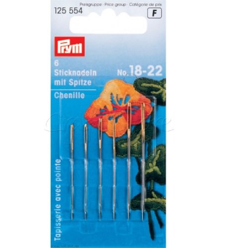 Sticknadeln mit Sp. ST 18-22 silberfarbig/goldfarbig