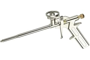 MYJ FIXTEK Professional Spray Foam Gun PU Expanding Dispensing Foaming Applicator for Caulking Insulating Foam Sealant Sprayer with One-Hand Adjustment Metal Body