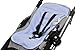 Minene Universal Pushchair Liner Stroller Pram Buggy Footmuff Cosytoes Car Seat (Blue Gingham)