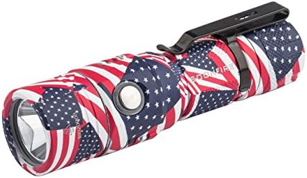 Super Bright Compact EDC Flashlight,Soonfire E08 1000 Lumen flashlight- IMPROVED LED,Rechargeable Waterproof Flashlight with 18650 Rechargeable Li-ion Batteries and Holster