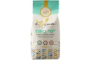 Agricola Piano – Forte 320 | Farina di grano tenero Tipo 0 kg 1, 100% Italiana, Per Pizza Contemporanea, Senza Additivi, Con Germe di Grano Vivo - Alta Idratazione