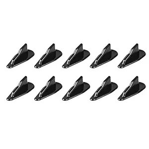 RASNONE Spoiler Roof Wing Air Vortex Generator Diffuser Shark Fin Universal for 10pcs Kit (Black)