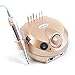 HailiCare 220V 35000RPM Professional Electric Nail Drill Machine Manicure Pedicure Kit Nails Salon with Pedal, Golden