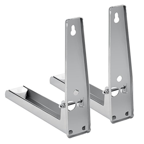 Teamyy Universal Halter Mikrowellenhalterung Wandhalterung Küchenwandhalterung Faltbare Stretch Regal Scalable Halter aus Stainless Steel bis 40Kg - 2
