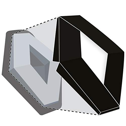 Soportes delantero y trasero para logo de JMC, color negro