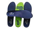 Fitbury [2 Pairs] Orthotic Insoles Full Length With Arch Supports & FREE eBook, Plantar Fasciitis Insoles, Orthotic Inserts, Plantar Fasciitis Supports For Flat Feet & Fallen Arches (8.5-10 UK)