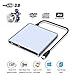 Produktbild L&Z Externes DVD CD Laufwerk, USB 3.0 DVD/CD Brenner Silber für MacBook Pro/Air / Laptops und Desktops Notebook unterstützt Windows 7/8/10/XP/2003/Vista/Linux, Mac OS - 9.5