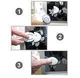 HomySnug Baby Sicherheit Sperren Kindersicherung multifunktionale Baby Sicherheitsschloss für Schubladen und Kleiderschrank – 10 stück - 5