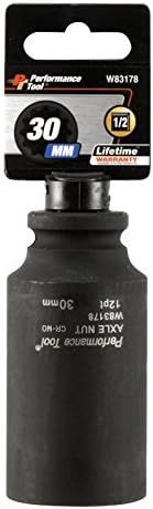 Performance Tool W83178 30mm 12 Point Axle Nut Socket by Performance Tool