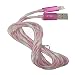 Rainbow Data cable and USB Charging for android mobiles - Pink RS.199.00