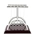 Produktbild Newtons Wiege Balance Kugeln groß Medium klein, Türkei Kunststoff Rahmen Base Stahl Balls Newton Pendel Puzzle Fun für Home Decor Büro Physik Wissenschaft Desktop Toys Stress Killing Time S:9*7.5*9cm wein