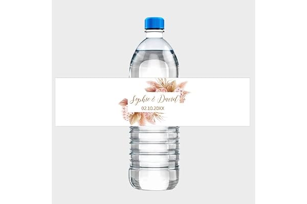 WEIYOU 30 Pièces, Stickers Bouteille d'eau Personnalisée,étiquette Bouteille d'eau Mariage?étiquette Mariage Personnalisable?Stickers Personnalisable Bouteille (H)