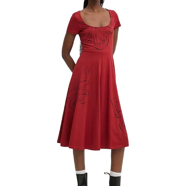 Desigual Women's Pink Panther Pose Dress, gray : Amazon.de: Fashion