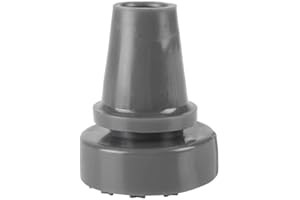 Huairdum Pata de Goma para bastón, Antideslizante giratoria 360 ° Pata de Goma para pie Extremo Inferior Muleta Reemplazo de la Punta de bastón Accesorio