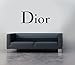 Price comparison product image Dior Logo Christian Emblem Vinyl Wall Art Sticker Decal Mural Transfer Wall Stencil (Black)