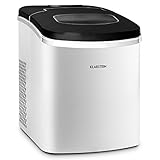 Klarstein Manhattan máquina de hielo (2,2 L, 150 W, sin CFC, 10 kg/día, acero inoxidable)
