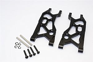 CrazyRacer AX80111 Aluminum Front Lower Suspension A-Arms for 1/10 Yeti 90026/90056 RC Buggy Black