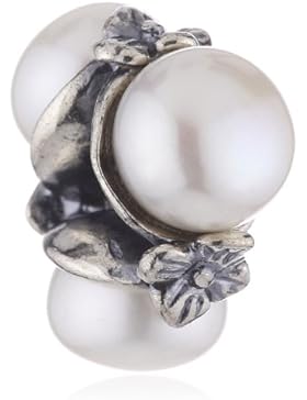 Trollbeads Dreifache Perle, weiß TAGBE-00094