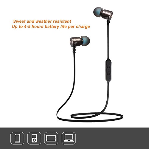 Beschoi Bluetooth KopfhÃ¶rer 4.1 In Ear Stereo OhrhÃ¶rer Kabellos AptX SportkopfhÃ¶rer magnetische Headset mit Mikrofon fÃ¼r Smartphone iPhone iPad Samsung Nexus HTC Sony