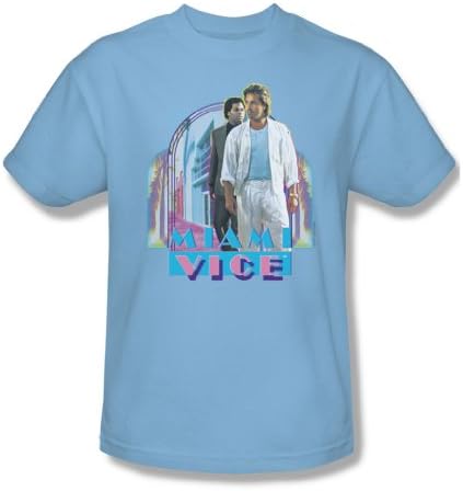 Miami Vice - Miami Heat Adult T-Shirt In Light Blue