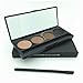 Eyebrow Kit, Tinabless 4 Colour Makeup Eyebrow Shaping kit Eyeliner Eyebrow Pallet with Mirror Eyebrow Brushes Makeup Eyebrow Stencils and Powder Makeup Eyebrow Palette Comestic Tool
