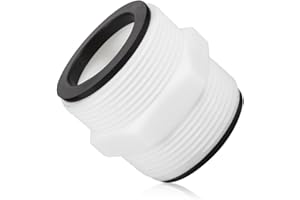 BNGXR Kit de Raccordement de Piscine 38 mm pour Raccord de Tuyau Intex Coleman 38 mm, Connecteur Adaptateur de Tuyau de Piscine Robuste, Pompe Filtrantes de Piscine au sol Compatible de 1,5 Pouce