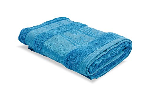 2 tlg Handtücher – 2er Set Handtücher Set 50x90cm 7 Moderne Farben Handtuch Öko-Tex Standard 100- Qualität 600 g/m² (Blau ) - 3