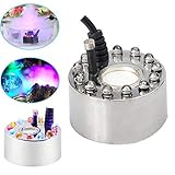 LHY LIGHT Humidificateur d'air d'atomiseur de Machine de Brouillard de Fontaine d'eau de brumisateur ultrasonique de 12 LEDs
